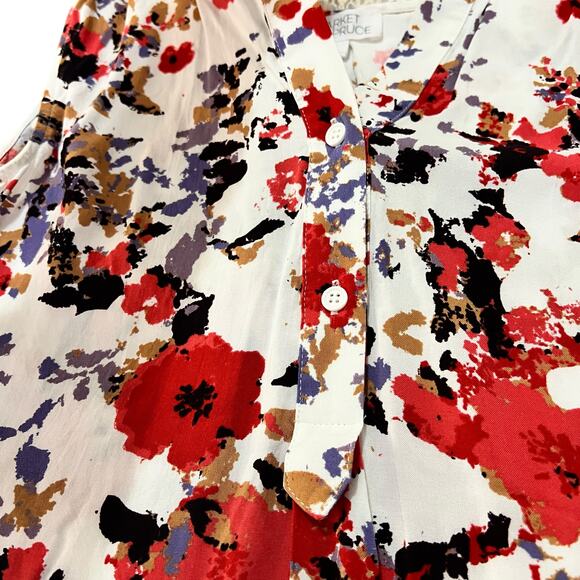 Market & Spruce SMALL Cassie Crochet Detail Top - Stitch Fix Sleeveless Blouse - Picture 9 of 11